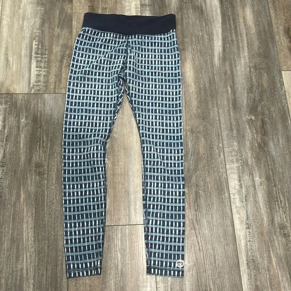 Tory Burch Sport navy print leggings small - Picture 1 of 5